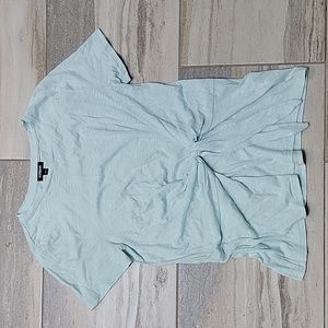 Women's Mint Green Express T-shirt With Tie in the Front (Small)